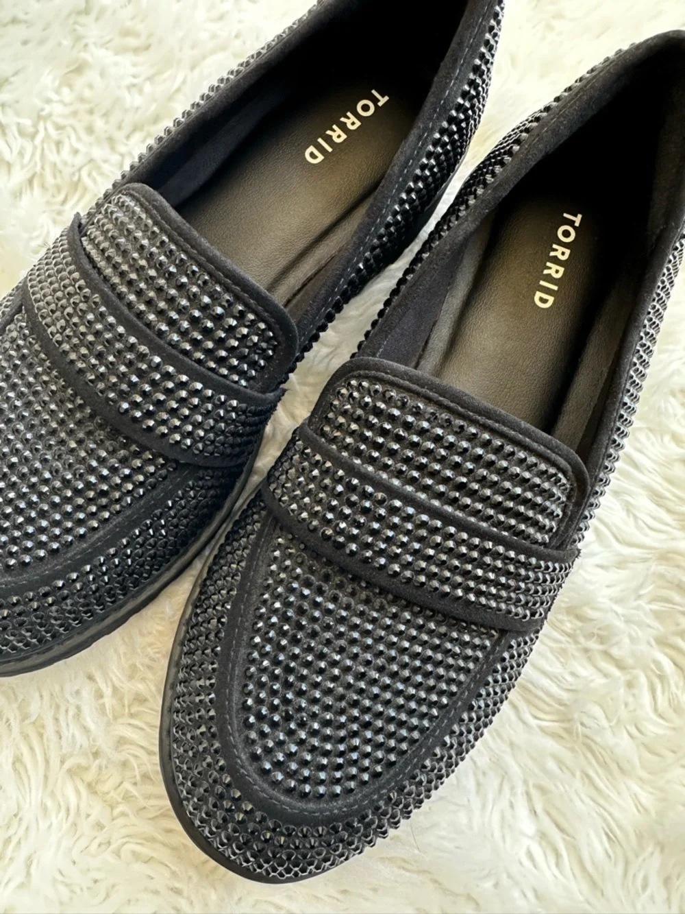 NWT TORRID Black Embellished Women's Loafer